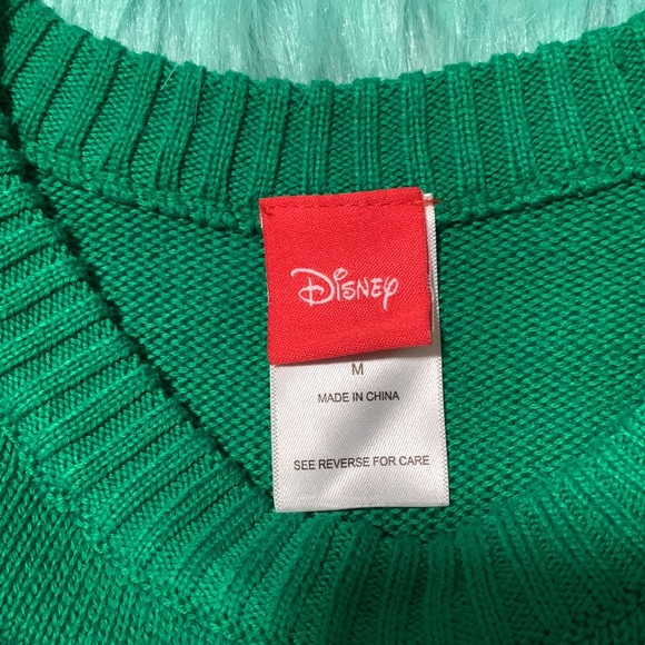 Mickey Mouse Green Christmas Knitted Sweater - Picture 3 of 4